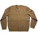 Ralph Lauren Polo Lambs Wool Brown V Neck Jumper (XL)