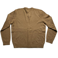 Ralph Lauren Polo Lambs Wool Brown V Neck Jumper (XL)