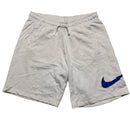 Nike White and Blue Big Swoosh Shorts (XL)