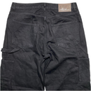 A1 Denim Baggy Carpenter Black and White Embroidery Jeans (34W)