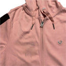 True Religion Pink and Silver Horseshoe Plaque Hoodie (S)