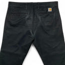 Carhartt Sid Pant Black Slim Straight Trousers (36W)