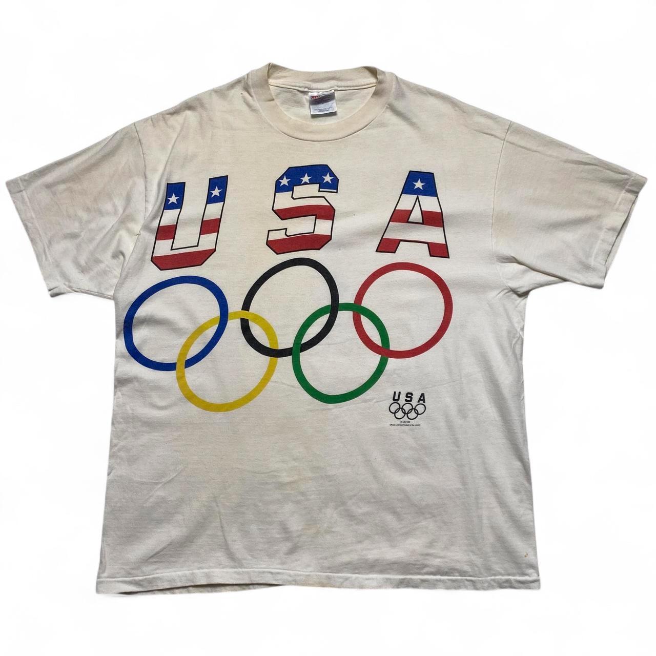 USA Olympics Vintage 90’s Single Stitch Graphic T Shirt (XL)