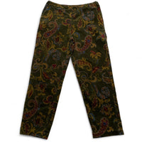 Talbots Vintage 90’s Carpet Brushed Velour Floral Print Womens Trousers (32W)