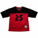 Eljay 25 Vintage 90’s y2k Velour Black and Red All Star NFL Jersey (L)