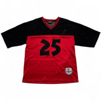 Eljay 25 Vintage 90’s y2k Velour Black and Red All Star NFL Jersey (L)