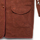 Burberry Burgundy Red Lana Alpaca Wool Womens Coat (M)