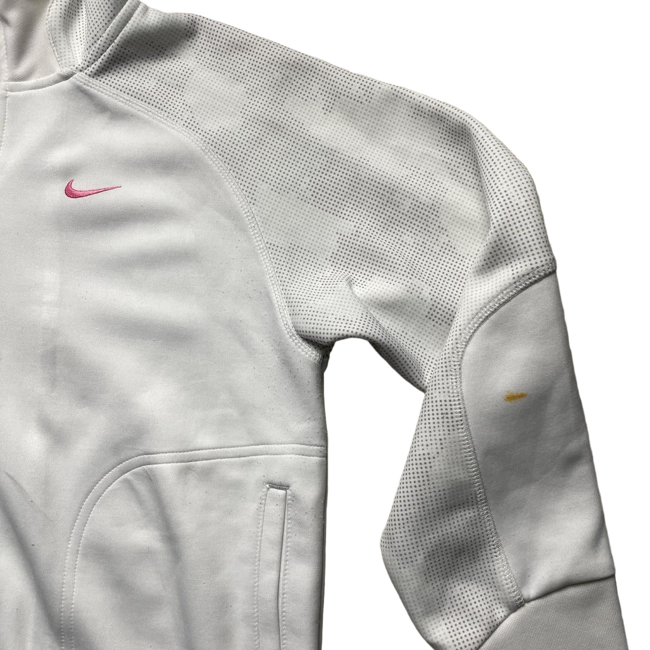Nike Air Max LTD Vintage Womens White and Pink Hoodie (S)