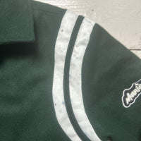 Maniere De Voir World Is Yours Green and White Bomber Jacket (S)