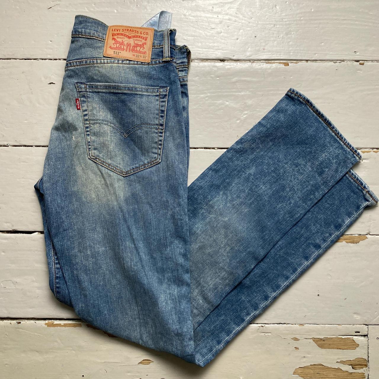 Levis 511 Light Blue Stonewash Jeans