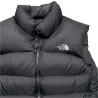 The North Face Nuptse 700 Fill Black and White Gilet (L)