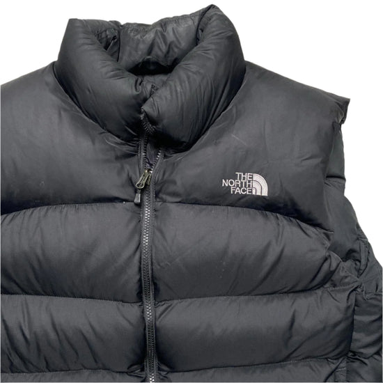The North Face Nuptse 700 Fill Black and White Gilet (L)