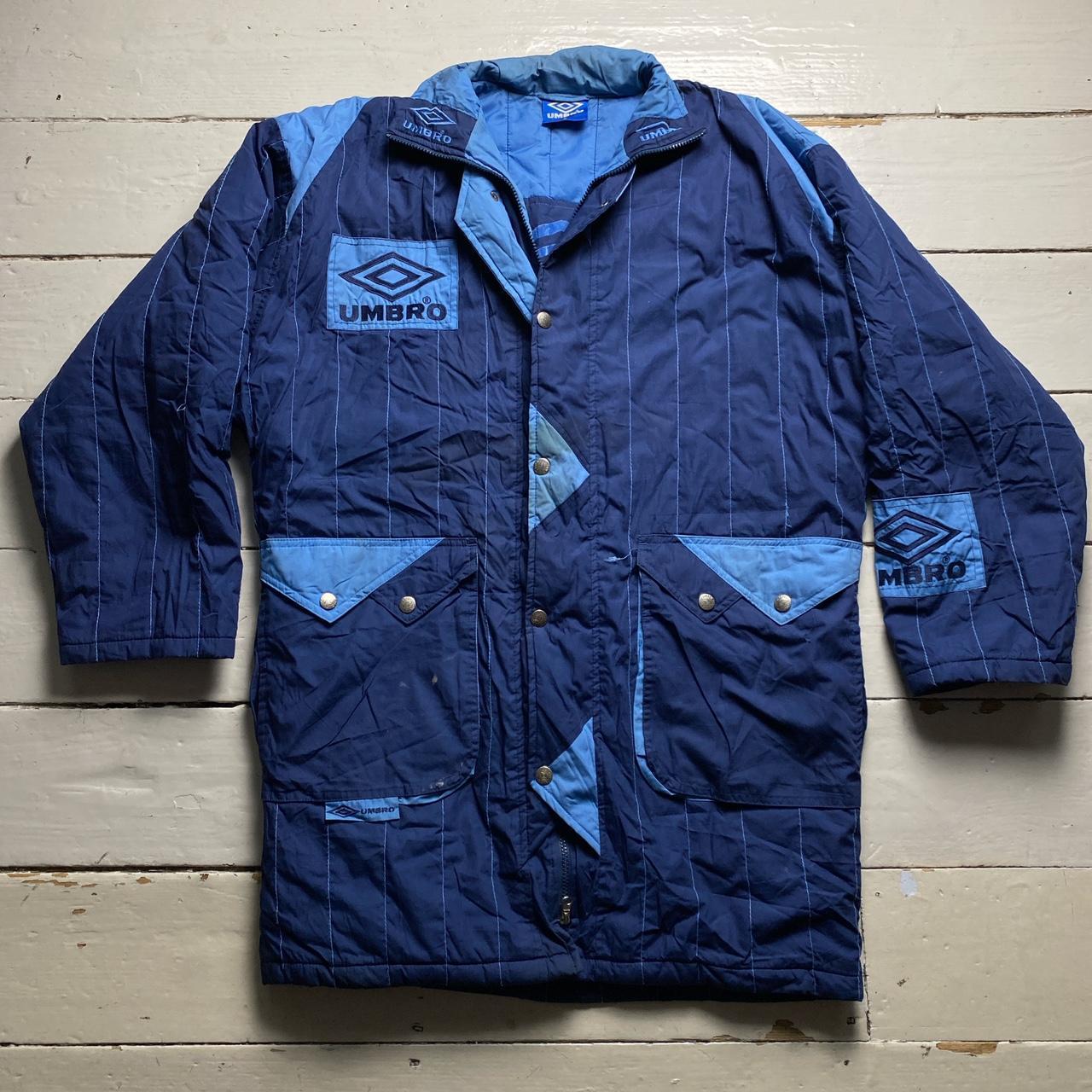 Umbro Vintage 90’s Long Football Jacket Blue