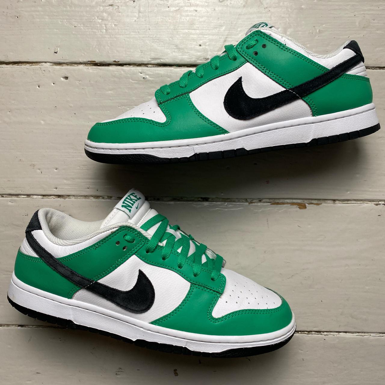 Nike Dunk Low Green Black and White Celtics