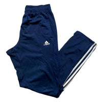 Adidas Navy and White Trackpant Bottoms (M)