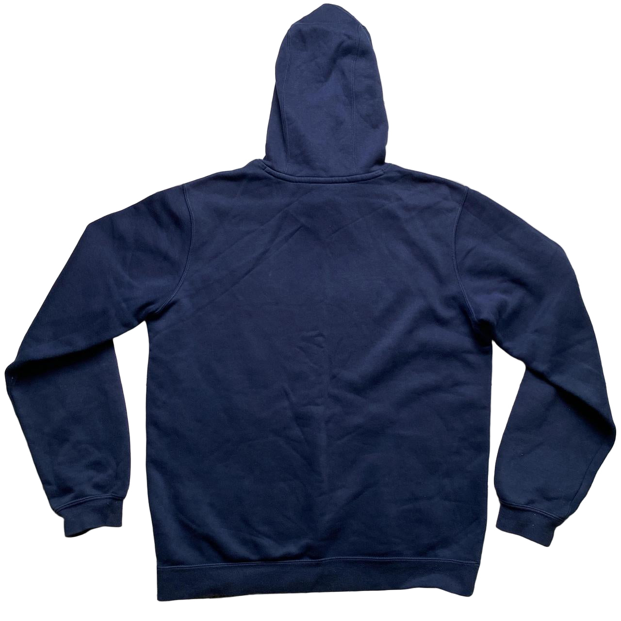 Nike Club Contrast Stitch Navy and White Hoodie (M)