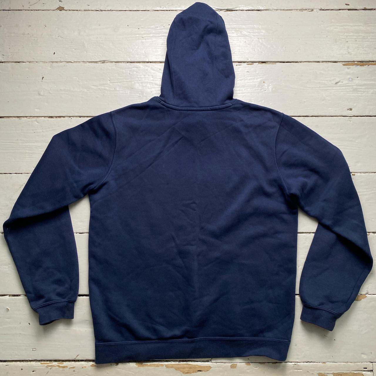 Nike Club Contrast Stitch Navy and White Hoodie