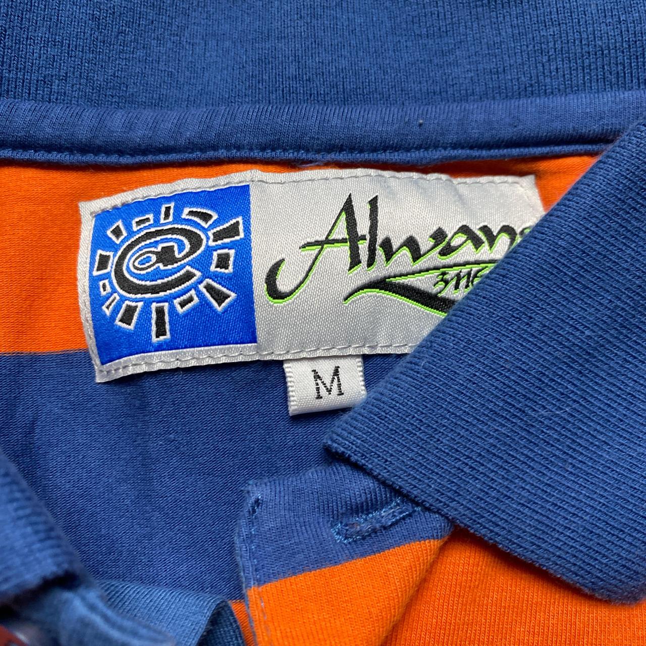 Always Do What You Should Do Orange and Blue Lake Elsinore Polo Shirt (M)