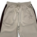 Jehucal Cream and Brown Baggy Trackpant Joggers (L)