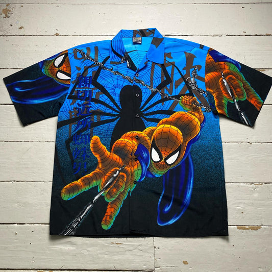 Spiderman Vintage y2k Japanese Short Sleeve Shirt