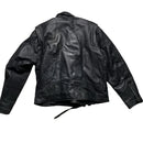 London Leather Vintage Black Biker Motorcycle Jacket (L)
