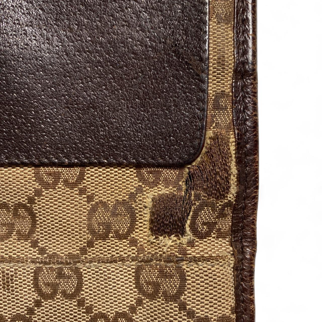 Gucci GG Monogram Brown Canvas Pouch Bag