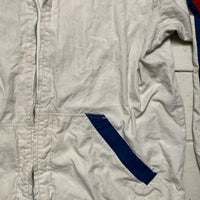 Nike Vintage 90’s Cream Navy and Red Tracksuit Nylon Shell Jacket (XL)