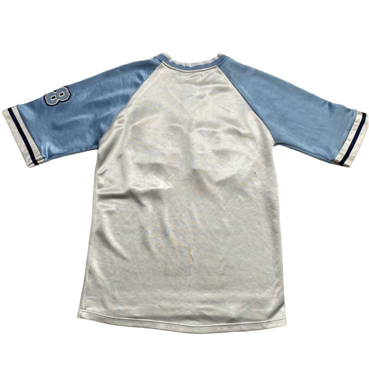 Dirty South Vintage 90’s Baby Blue and White NFL Football Jersey (M)