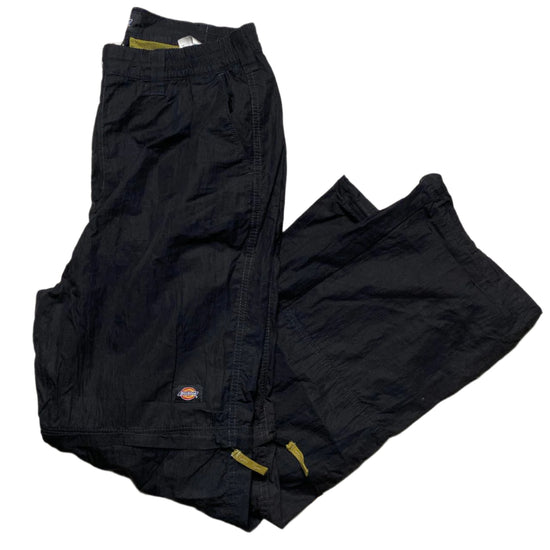 Dickies Black Cargo Windproof Shell Trackpant Baggy Bottoms and Shorts 2 in 1 (W 34)