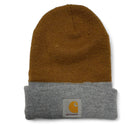 Carhartt Brown and Grey Beanie Hat