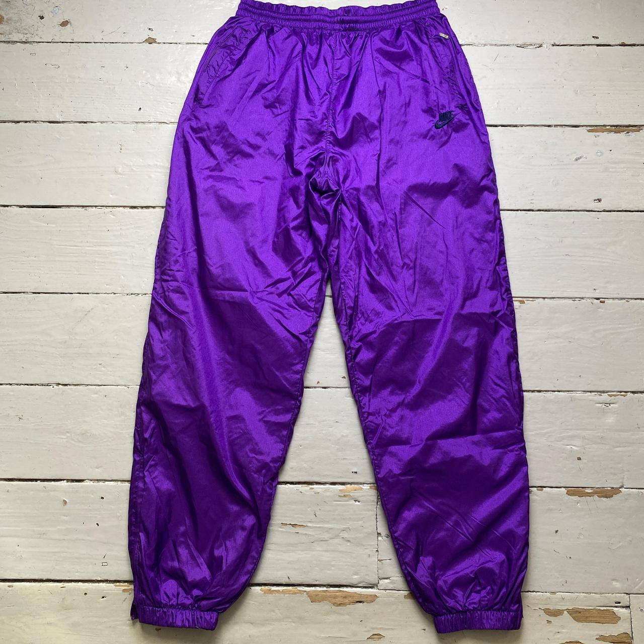 Nike Purple 90’s Vintage Shell Trackpant Bottoms