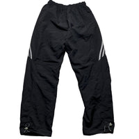 Adidas Black and Grey Shell Trackpant Baggy Bottoms (S)