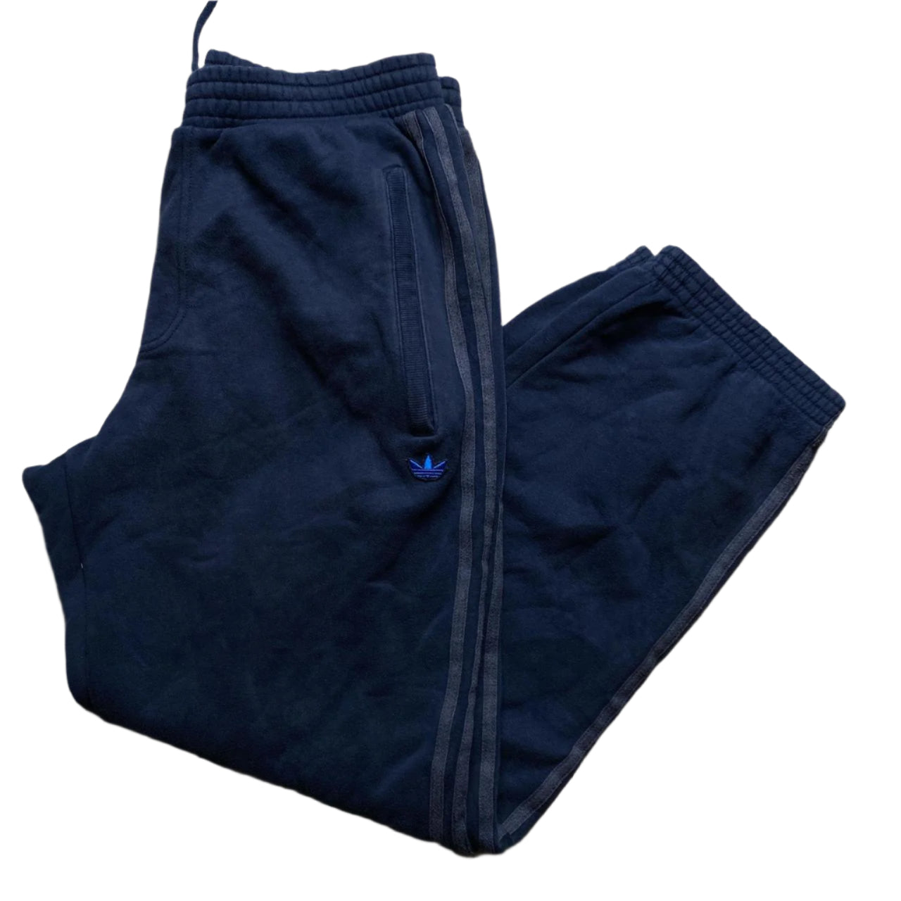 Adidas Originals Blue and Grey Baggy Joggers (M)
