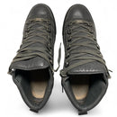 Balenciaga Arena Grey Leather and Black High Top Trainers