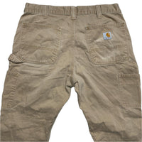 Carhartt Vintage Beige Sand Khaki Carpenter Cargo Trousers (34W)