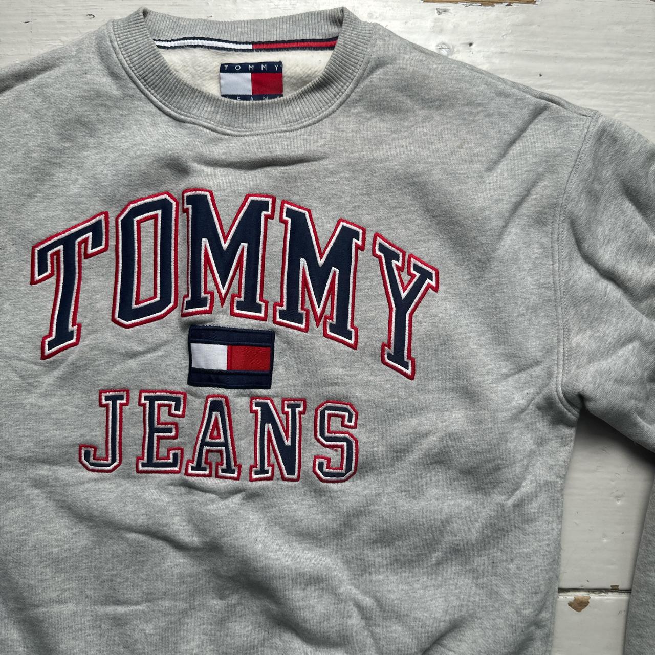 Tommy Hilfiger Grey Spellout Jumper