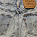 Levis 505 Vintage Stonewash Light Blue Denim Jort Jean Shorts (30W)