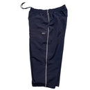 Reebok Navy and White Baggy Shell Trackpant Shorts (M)