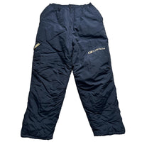 Clench USA Navy and Cream Baggy Shell Ski Cargo Trousers (M/L)