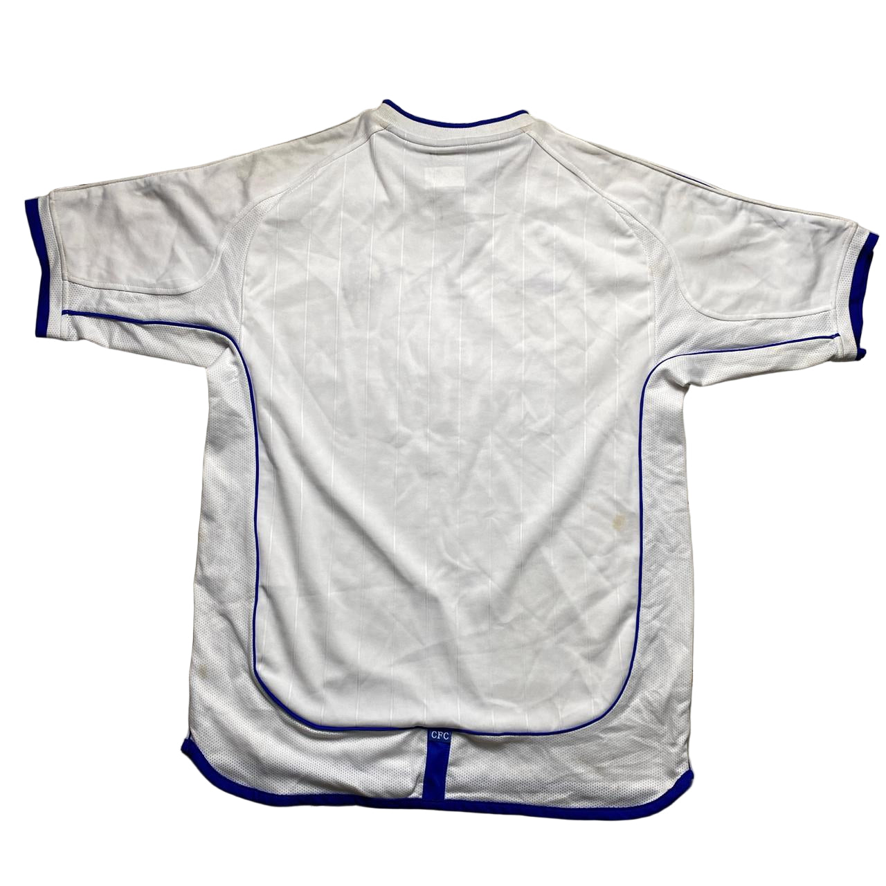 Chelsea FC Vintage Umbro Football Jersey White and Blue (XS)