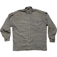 Versus Versace Black and White Striped Shirt (L)