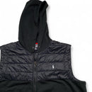 Ralph Lauren Polo Black and White Cotton and Nylon Gilet (2XL)