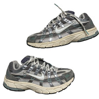 Nike p-6000 Grey White and Blue Trainers (UK 6.5)