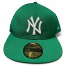 New York Yankees New Era Green and White Fitted Cap