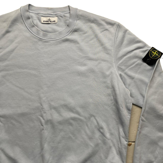 Stone Island Light Blue Crewneck Jumper (2XL)