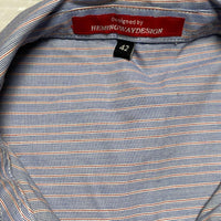 Workwear Purple Striped Short Sleeve Shirt (42/44)