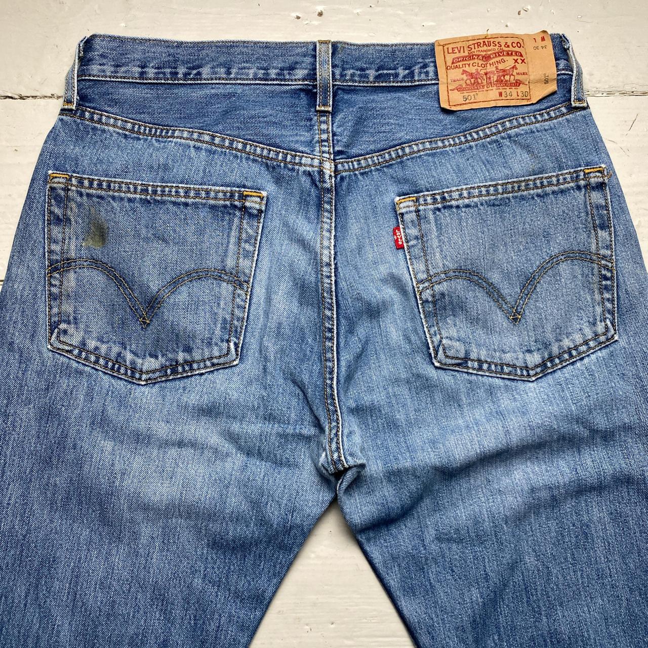 Levis 501 Baggy Light Blue Jeans