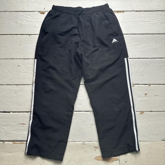 Adidas Black and White Shell Trackpant Long 3/4 Shorts