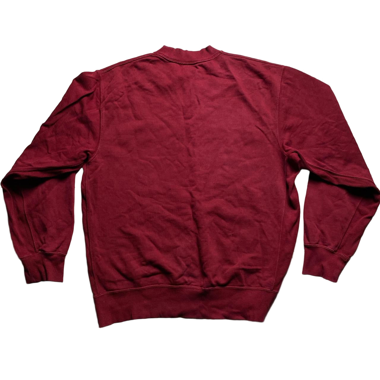 Nike Vintage y2k Burgundy and Black Swoosh Jumper (M)