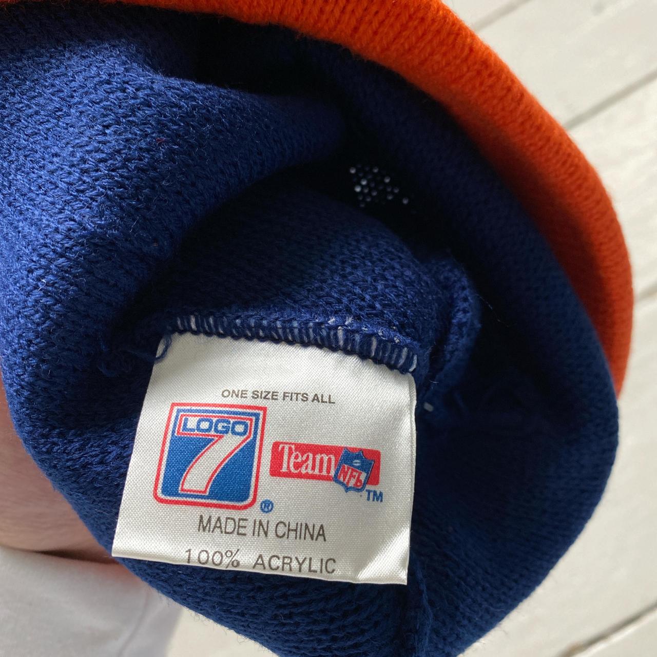 Chicago Bears Navy and Orange NFL 90’s Beanie Hat